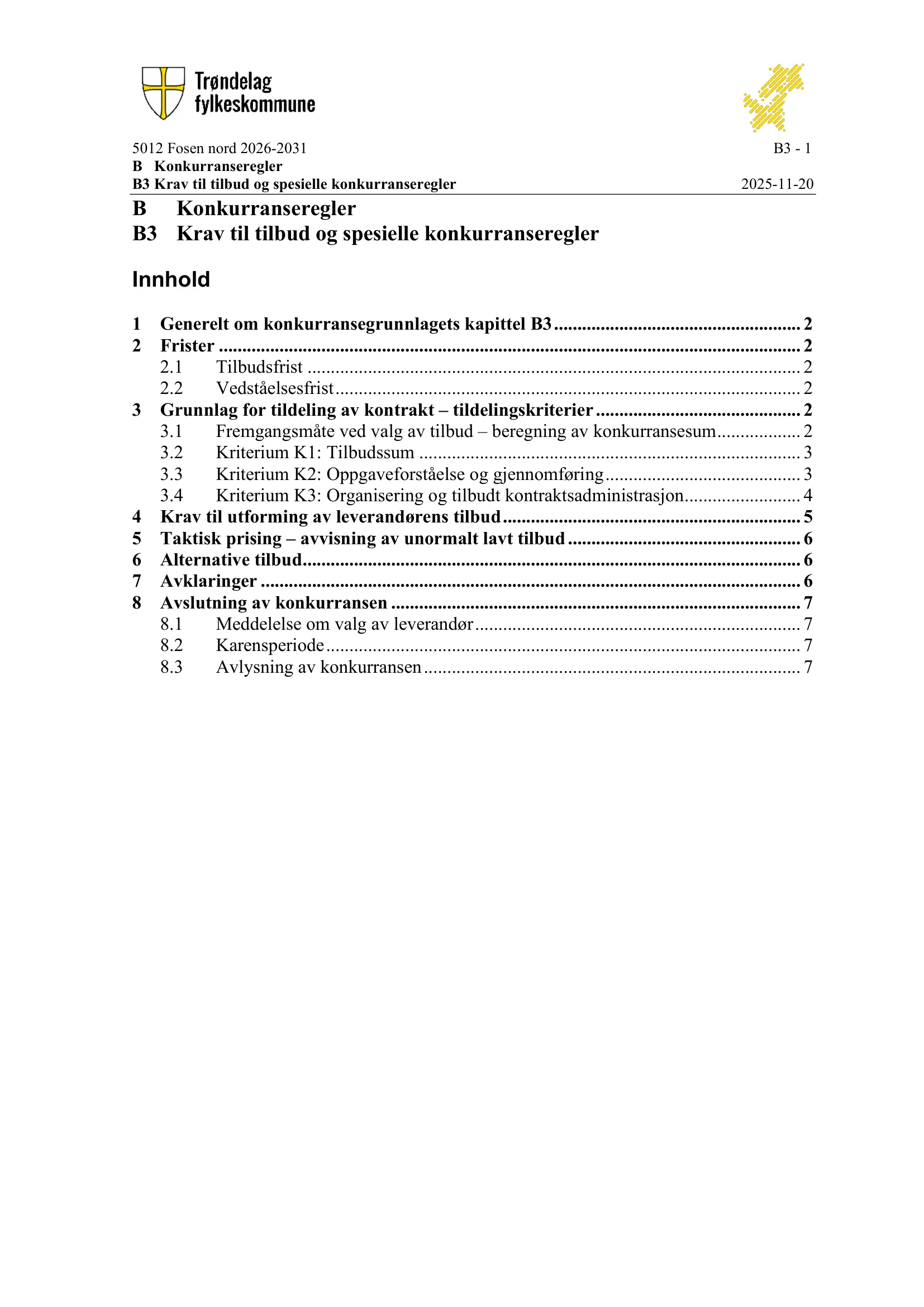 Konkurransebeskrivelse