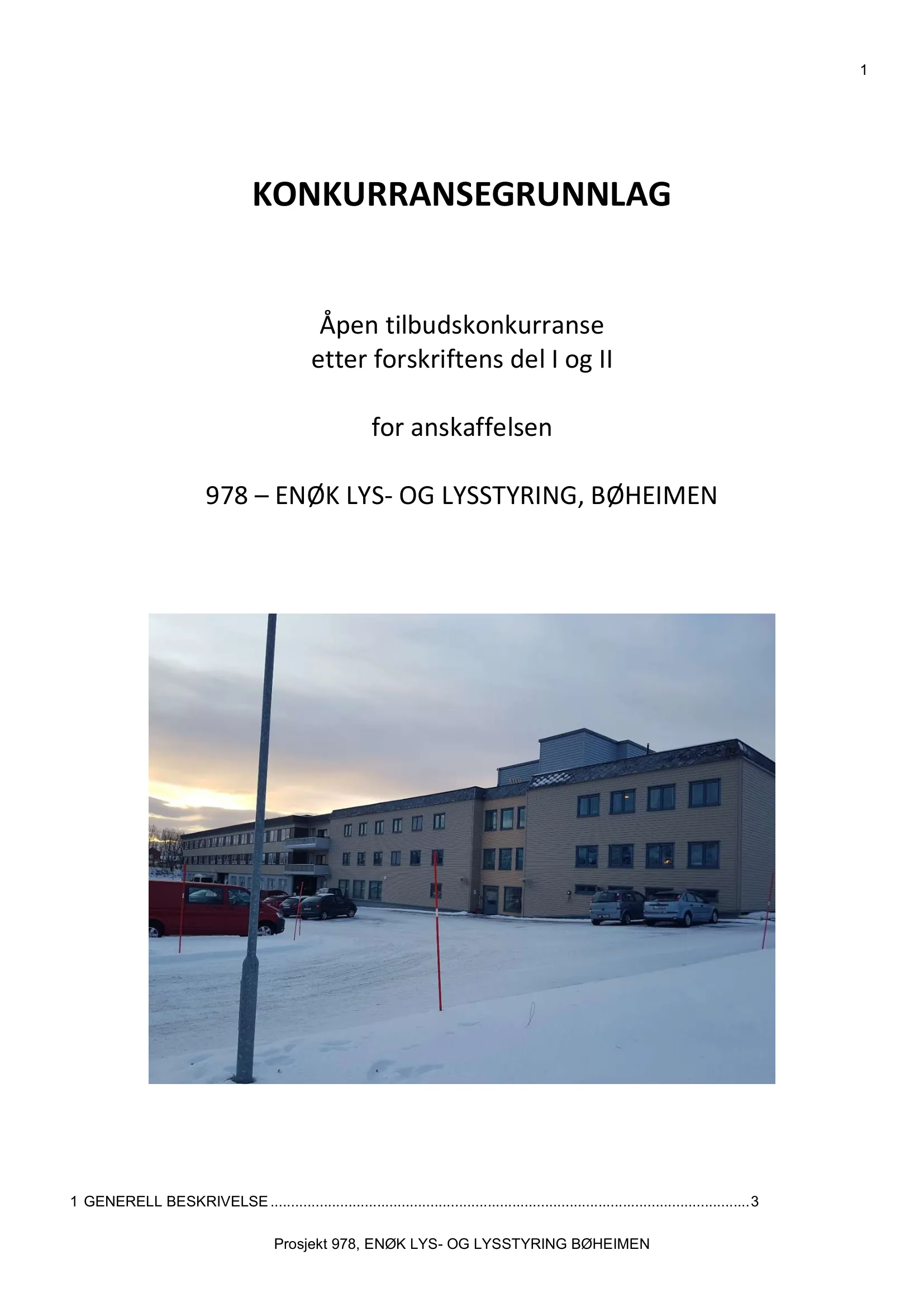 Konkurransebeskrivelse