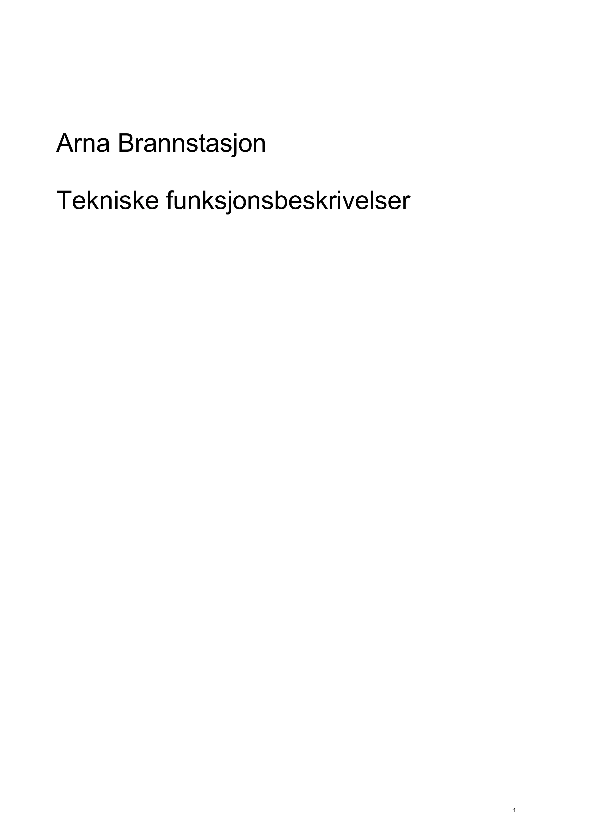 Kravspesifikasjon