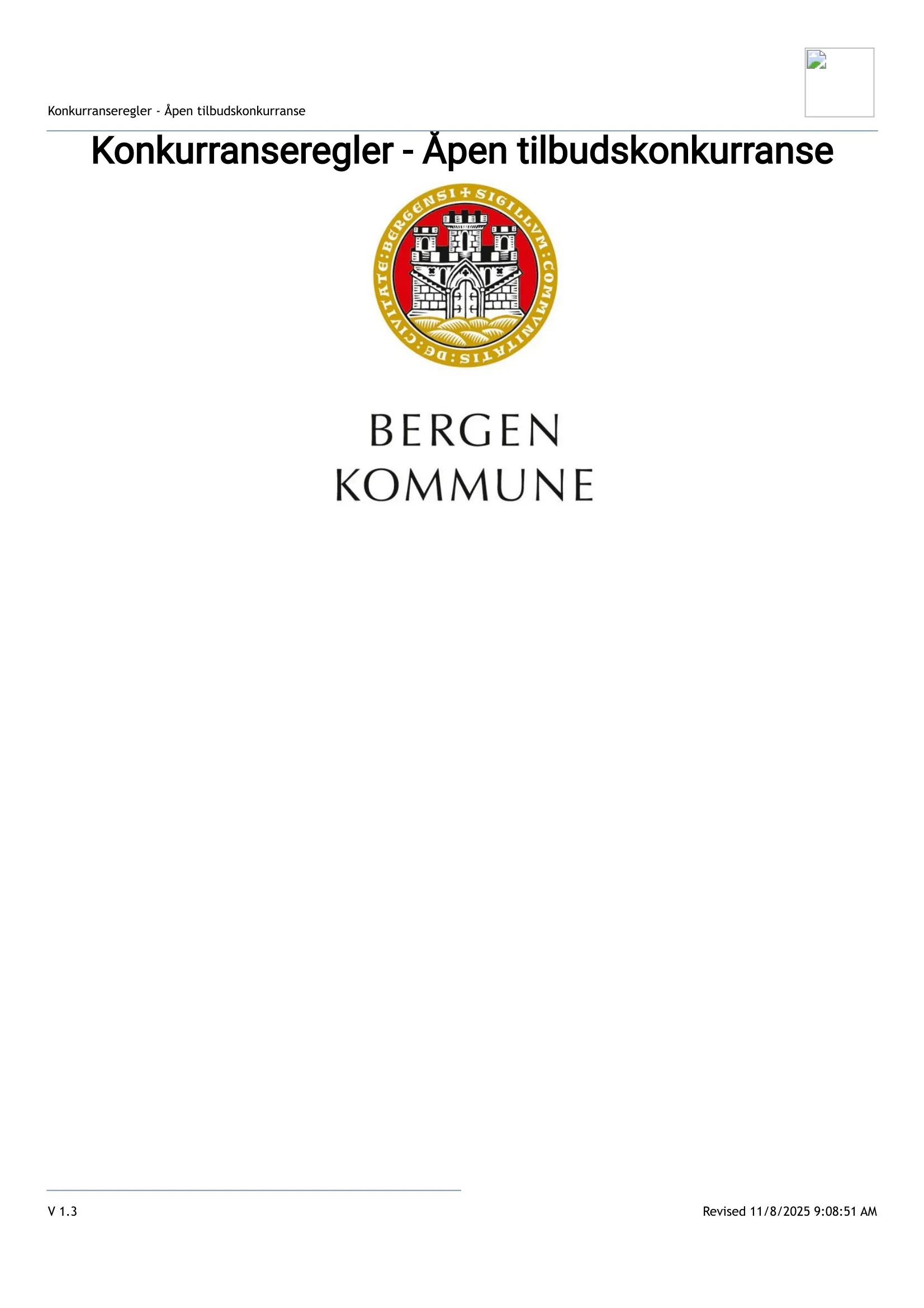 Konkurransebeskrivelse