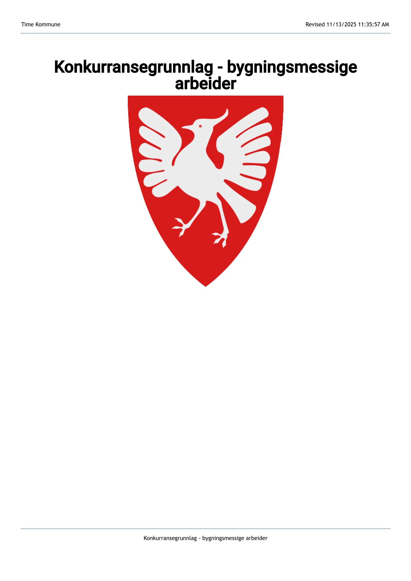 Konkurransebeskrivelse