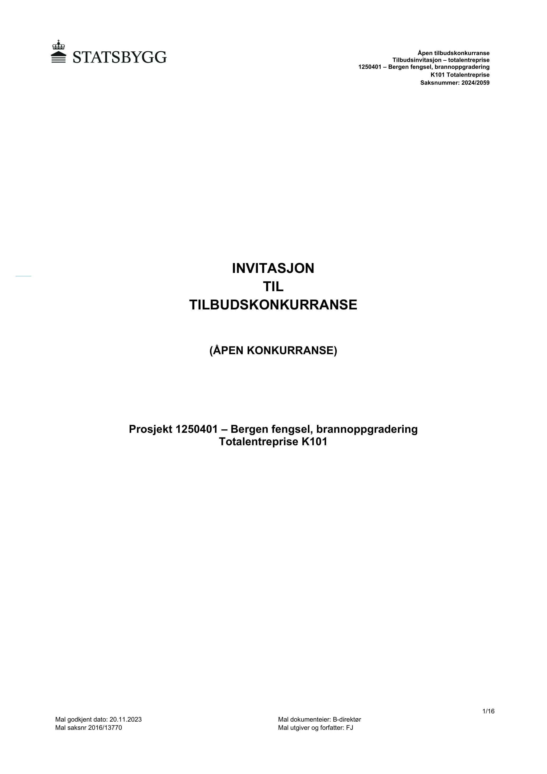 Konkurransebeskrivelse