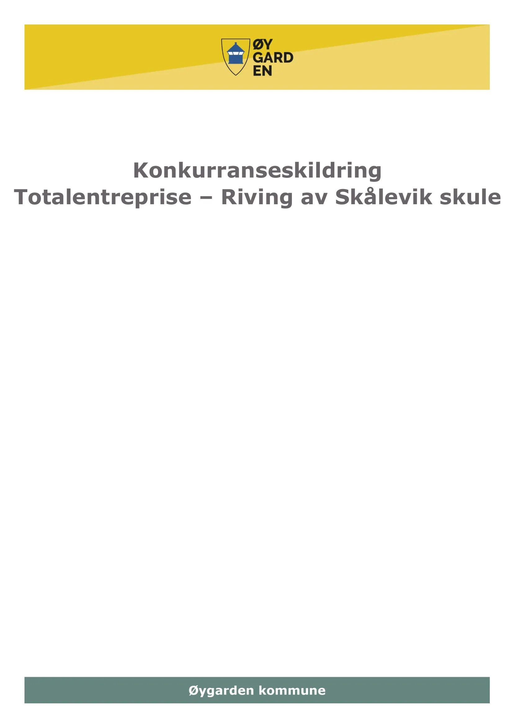 Konkurransebeskrivelse