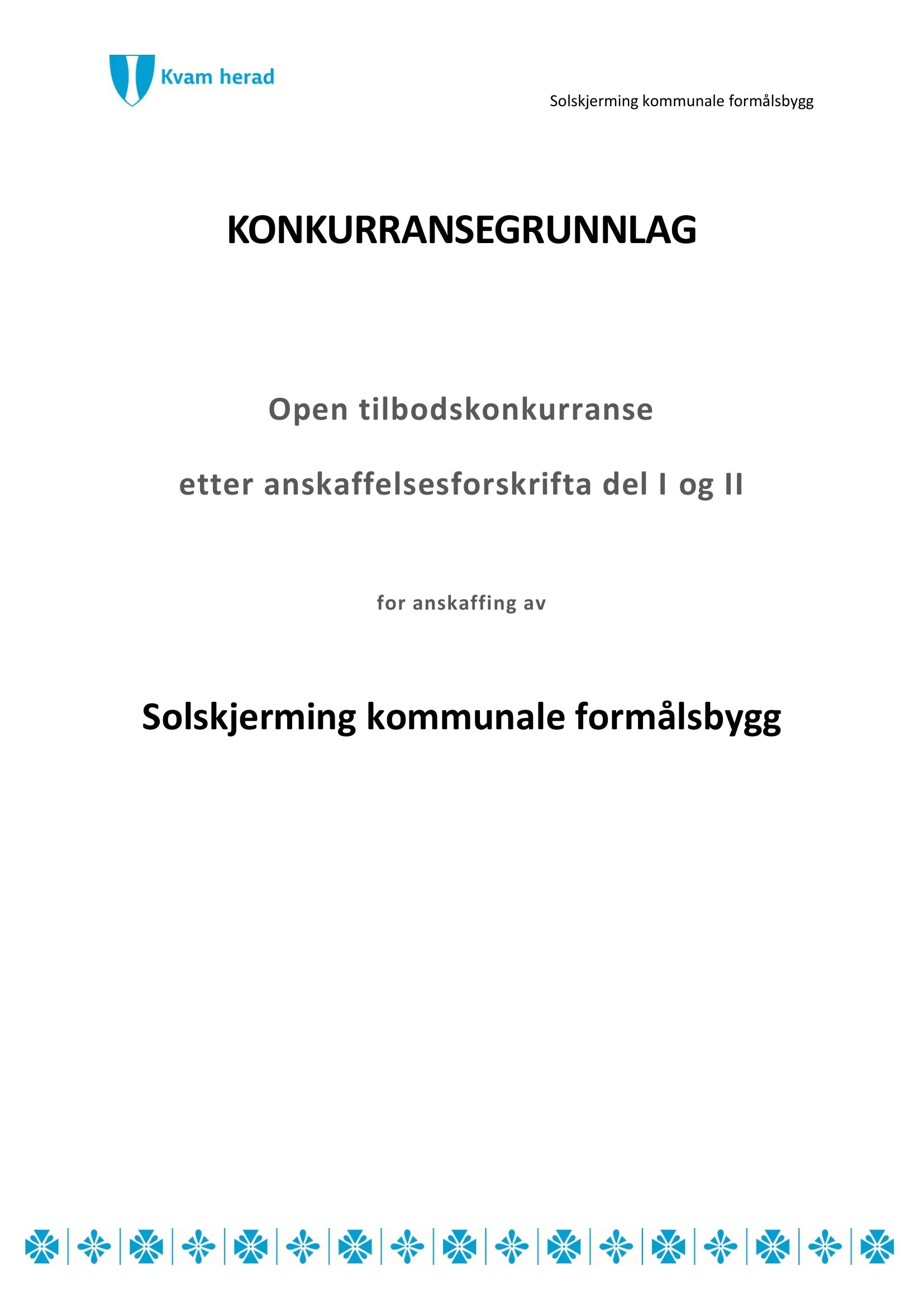 Konkurransebeskrivelse