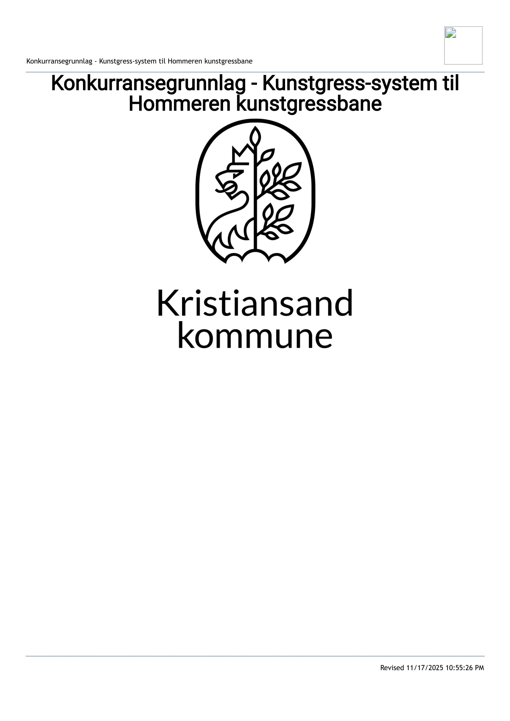 Konkurransebeskrivelse