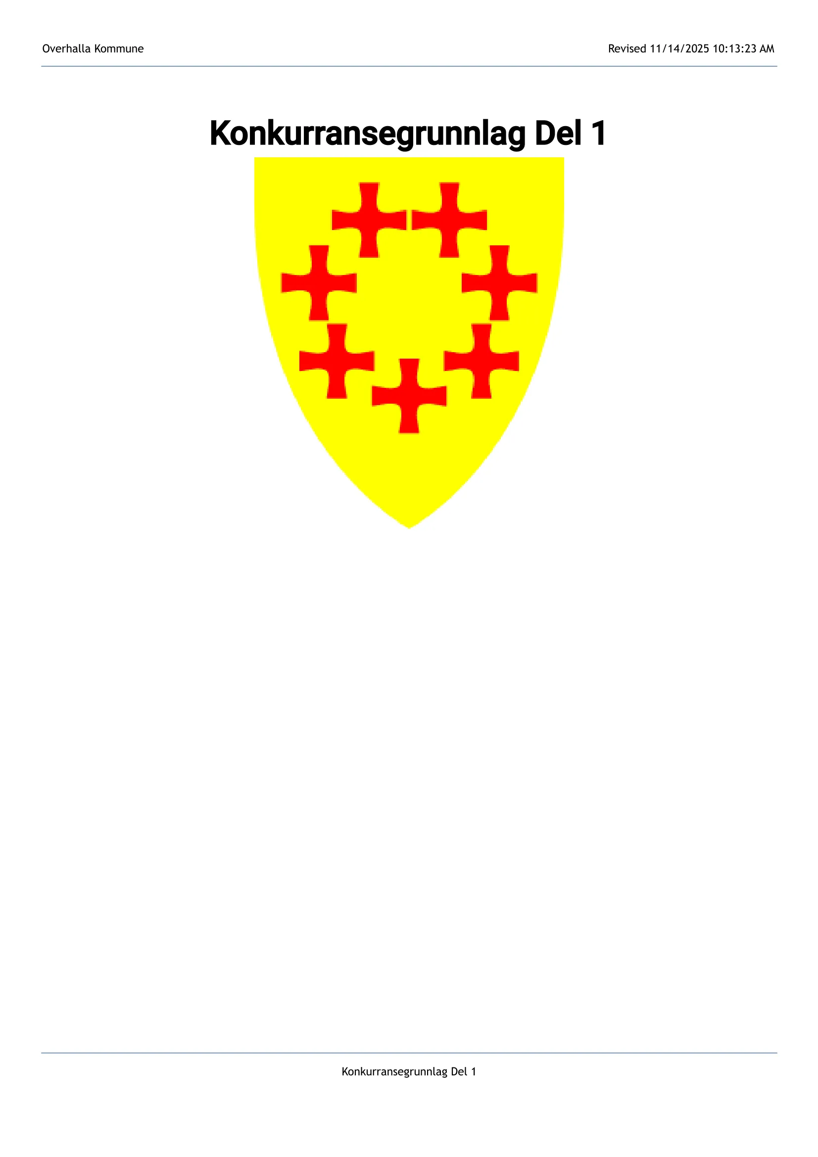 Konkurransebeskrivelse