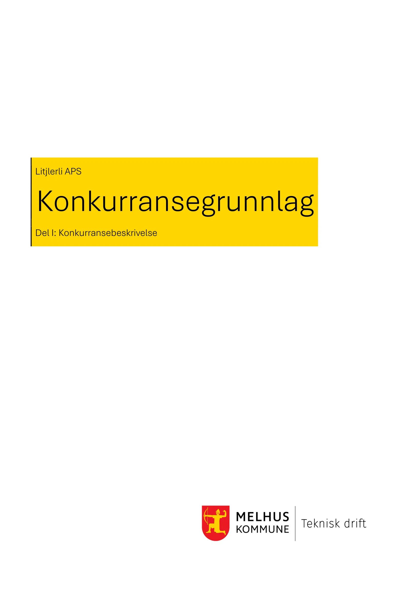 Konkurransebeskrivelse