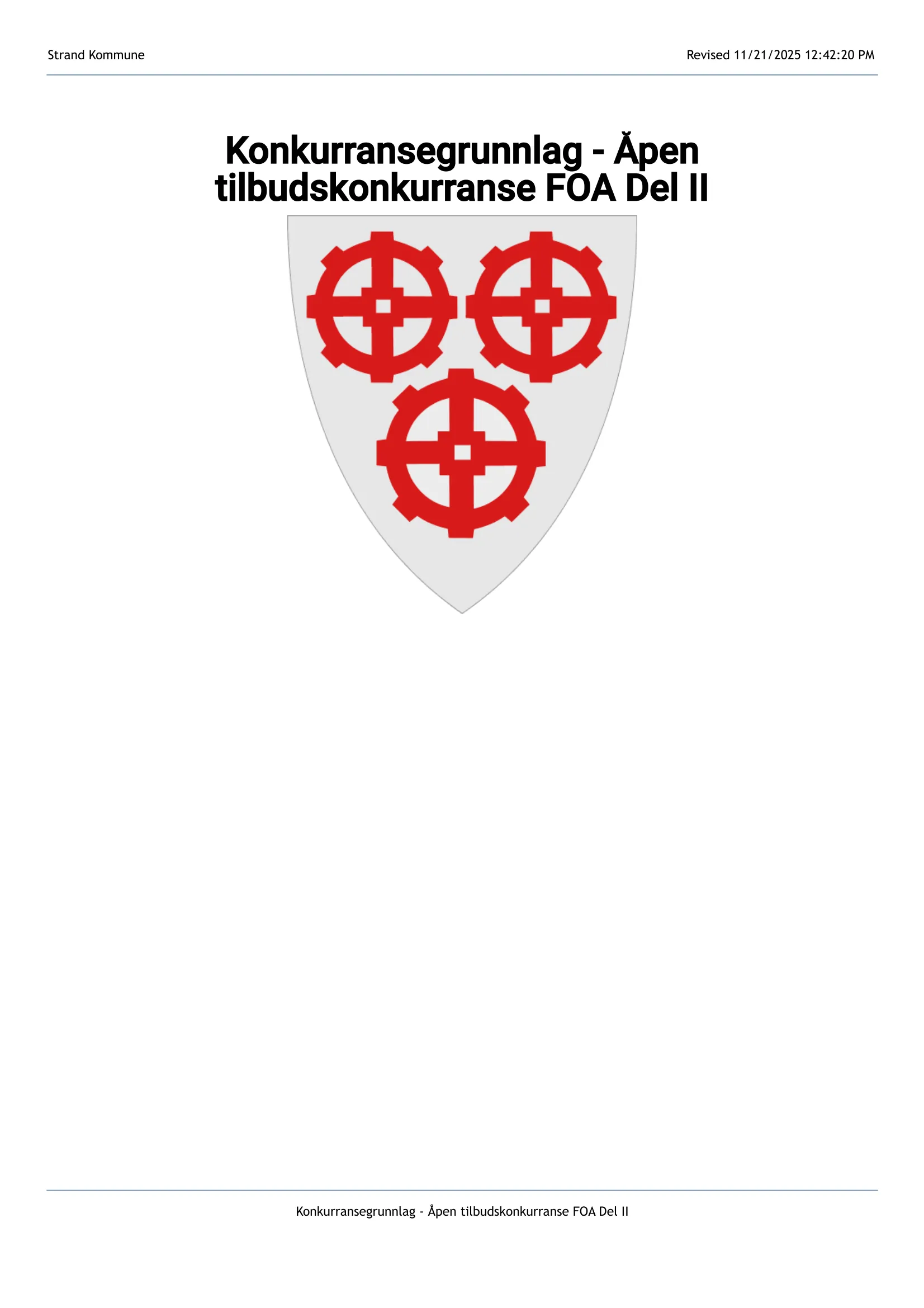 Konkurransebeskrivelse