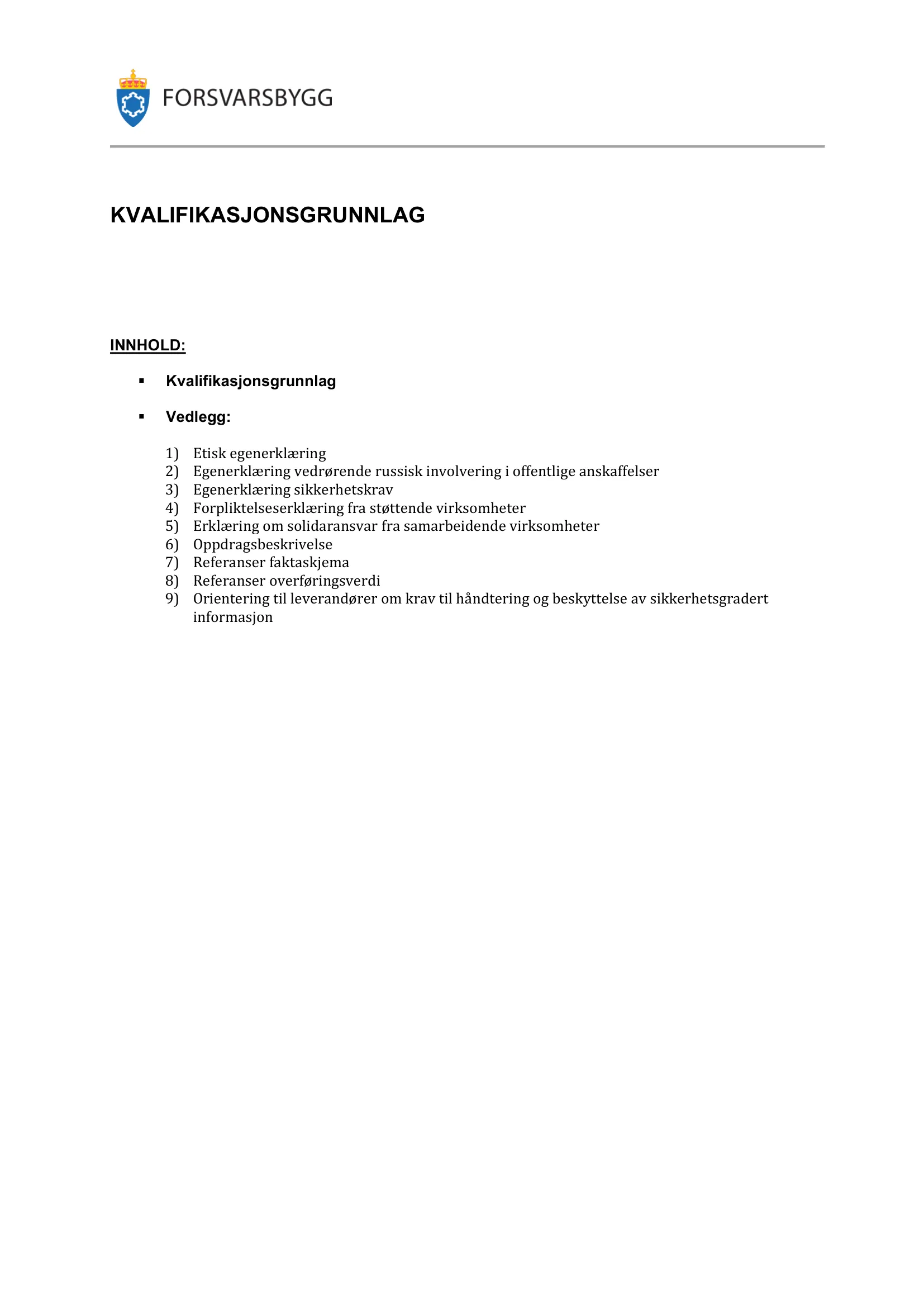 Konkurransebeskrivelse