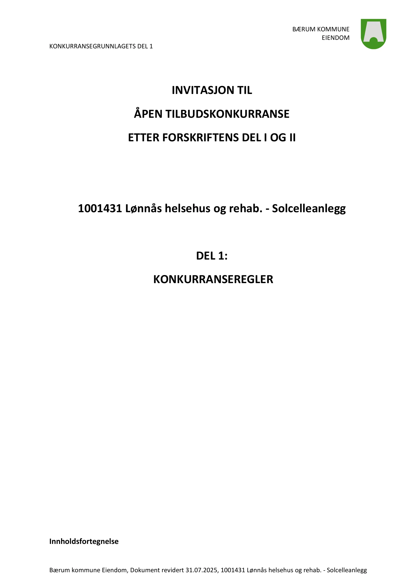 Konkurransebeskrivelse