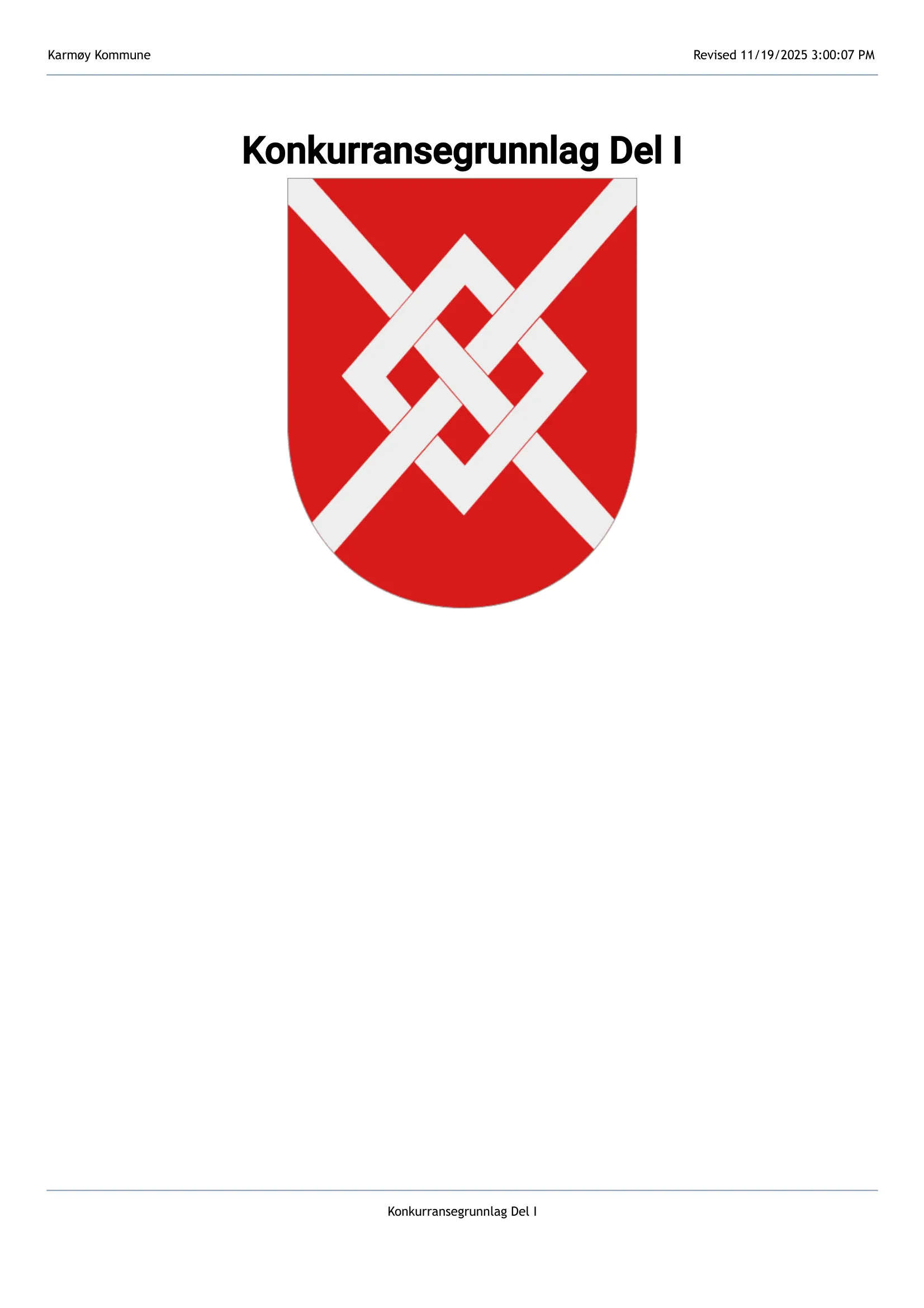 Konkurransebeskrivelse