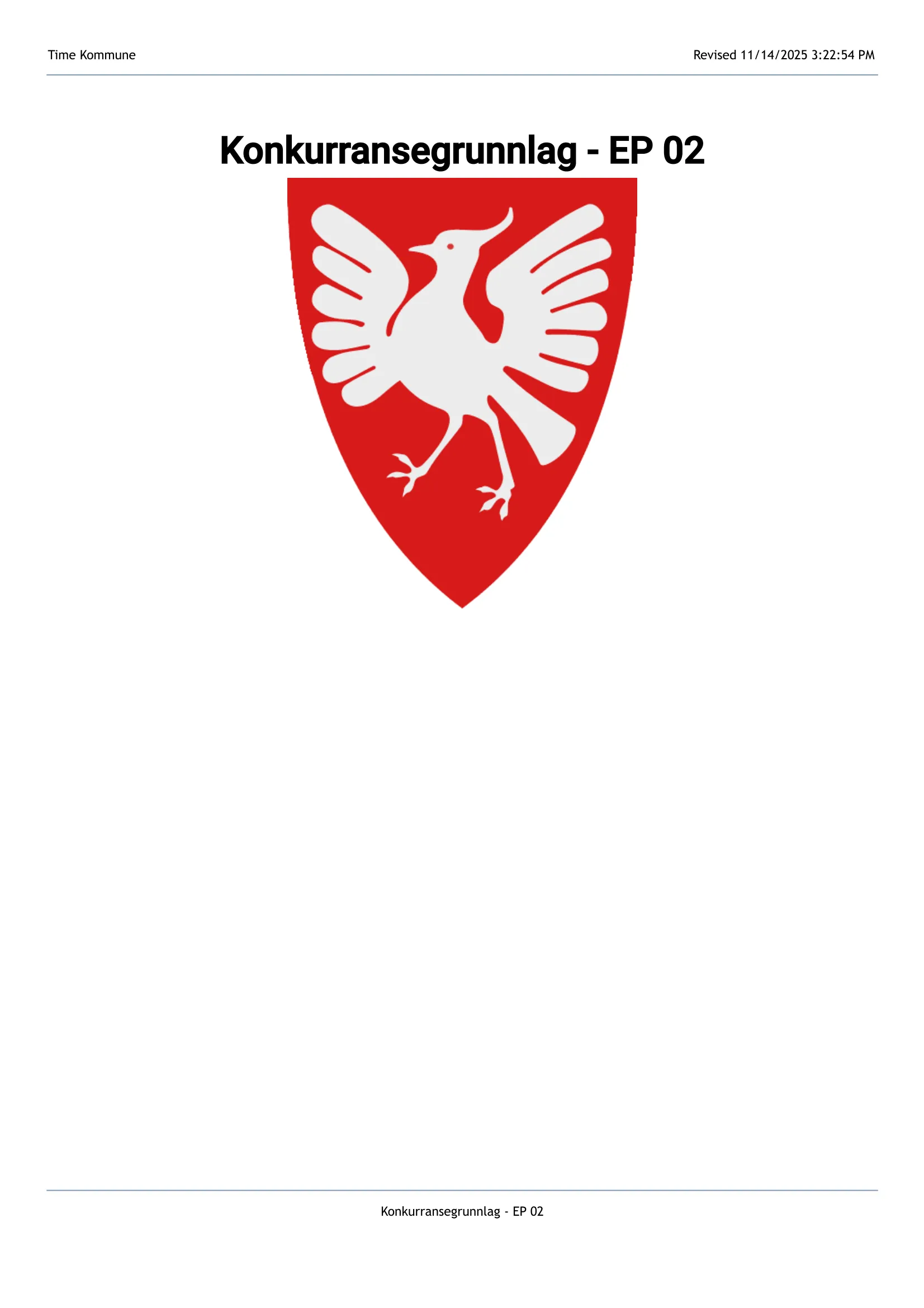 Konkurransebeskrivelse